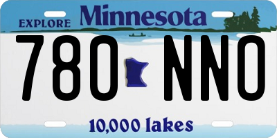 MN license plate 780NNO