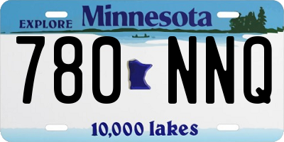 MN license plate 780NNQ