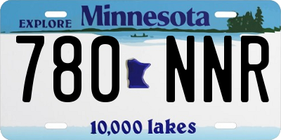 MN license plate 780NNR