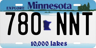 MN license plate 780NNT