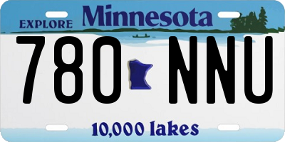 MN license plate 780NNU