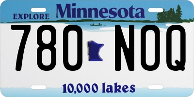 MN license plate 780NOQ