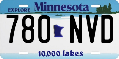 MN license plate 780NVD
