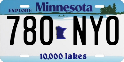 MN license plate 780NYO