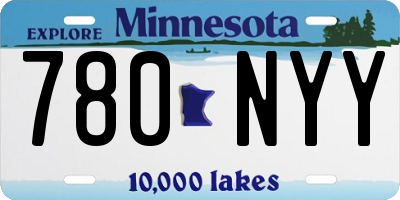 MN license plate 780NYY