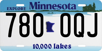 MN license plate 780OQJ