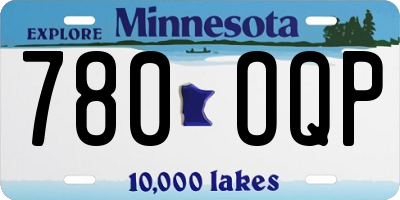 MN license plate 780OQP
