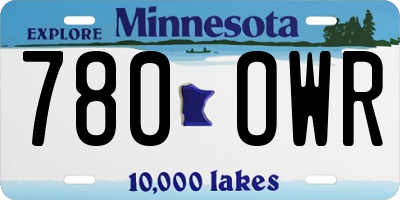 MN license plate 780OWR