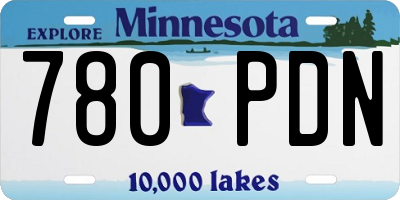 MN license plate 780PDN