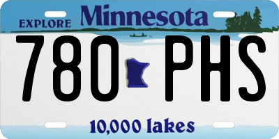 MN license plate 780PHS