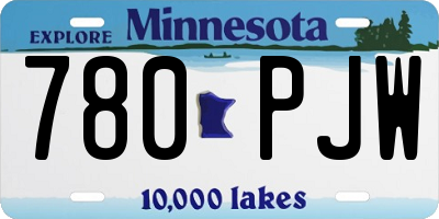MN license plate 780PJW