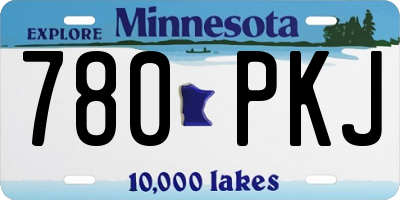 MN license plate 780PKJ