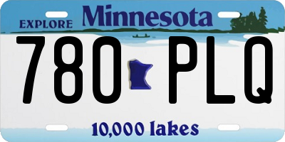 MN license plate 780PLQ
