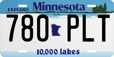 MN license plate 780PLT