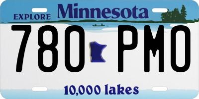 MN license plate 780PMO