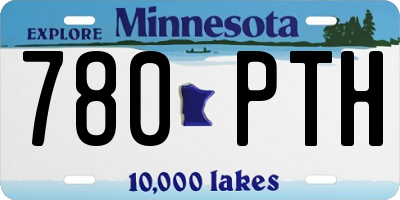 MN license plate 780PTH