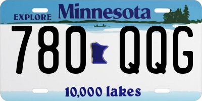 MN license plate 780QQG