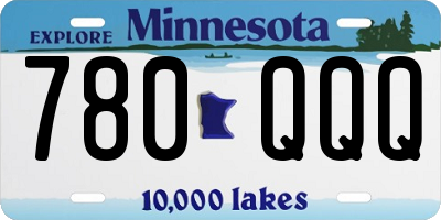 MN license plate 780QQQ