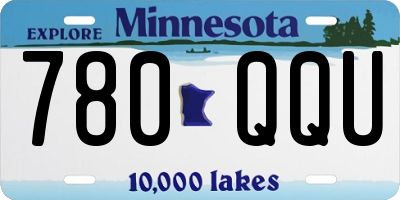 MN license plate 780QQU