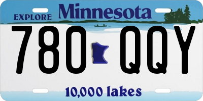 MN license plate 780QQY