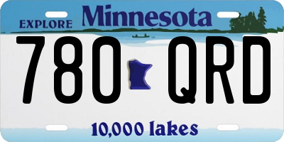 MN license plate 780QRD