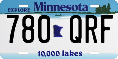 MN license plate 780QRF