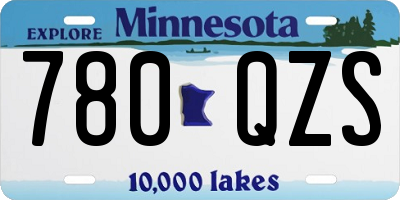 MN license plate 780QZS