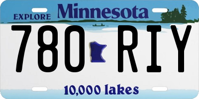 MN license plate 780RIY