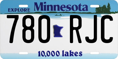 MN license plate 780RJC