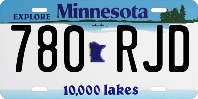 MN license plate 780RJD