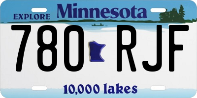 MN license plate 780RJF