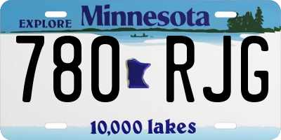 MN license plate 780RJG