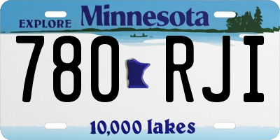 MN license plate 780RJI