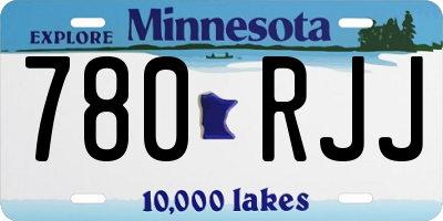 MN license plate 780RJJ