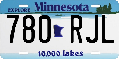 MN license plate 780RJL