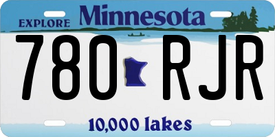 MN license plate 780RJR