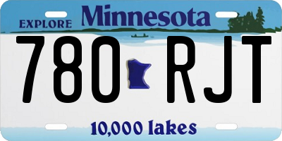 MN license plate 780RJT