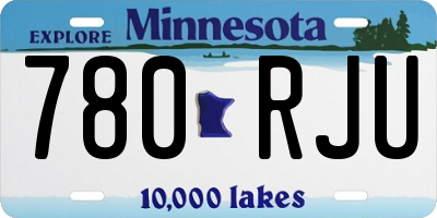 MN license plate 780RJU