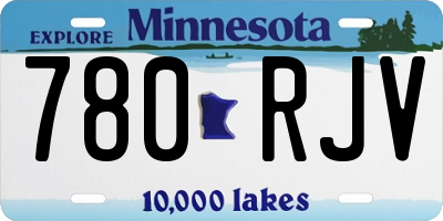 MN license plate 780RJV