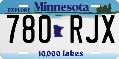 MN license plate 780RJX