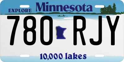 MN license plate 780RJY