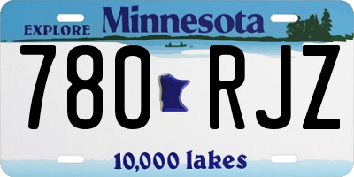 MN license plate 780RJZ