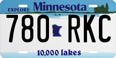 MN license plate 780RKC