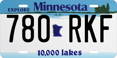 MN license plate 780RKF