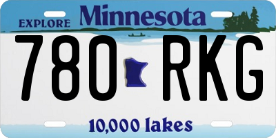 MN license plate 780RKG