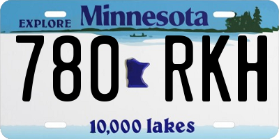 MN license plate 780RKH