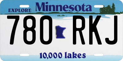 MN license plate 780RKJ
