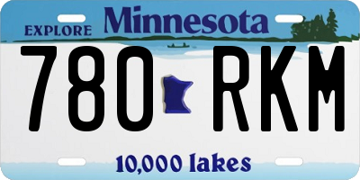 MN license plate 780RKM