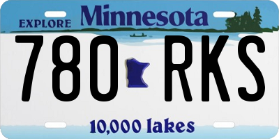 MN license plate 780RKS
