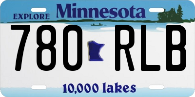 MN license plate 780RLB